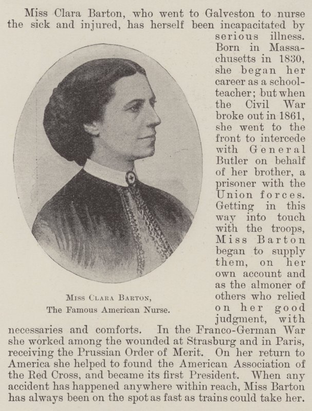 Miss Clara Barton, den berömda amerikanska sjuksköterskan av English Photographer