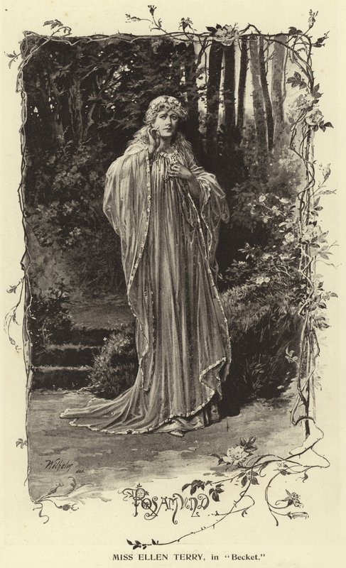 Miss Ellen Terry, i Becket av English Photographer