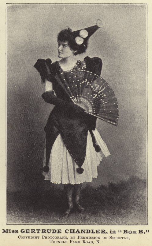 Miss Gertrude Chandler, i box B av English Photographer
