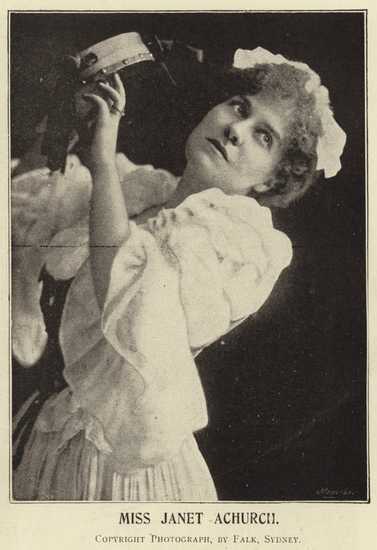 Miss Janet Achurch av English Photographer