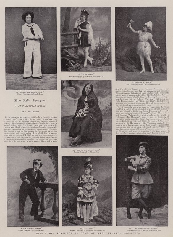 Miss Lydia Thompson i några av hennes största framgångar av English Photographer