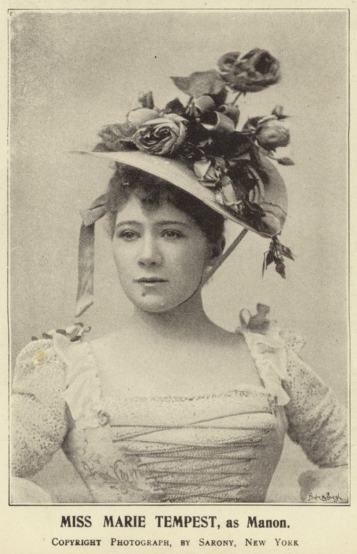 Miss Marie Tempest, som Manon av English Photographer