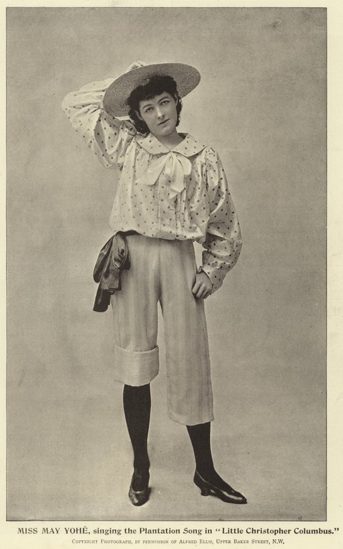 Miss May Yohe, sjunger Plantation Song i Little Christopher Columbus av English Photographer