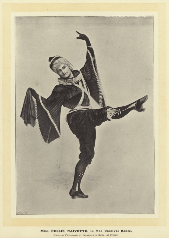 Miss Nellie Naivette, i The Carnival Dance av English Photographer