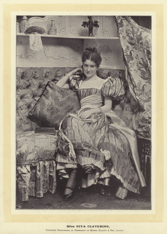 Miss Nita Clavering av English Photographer