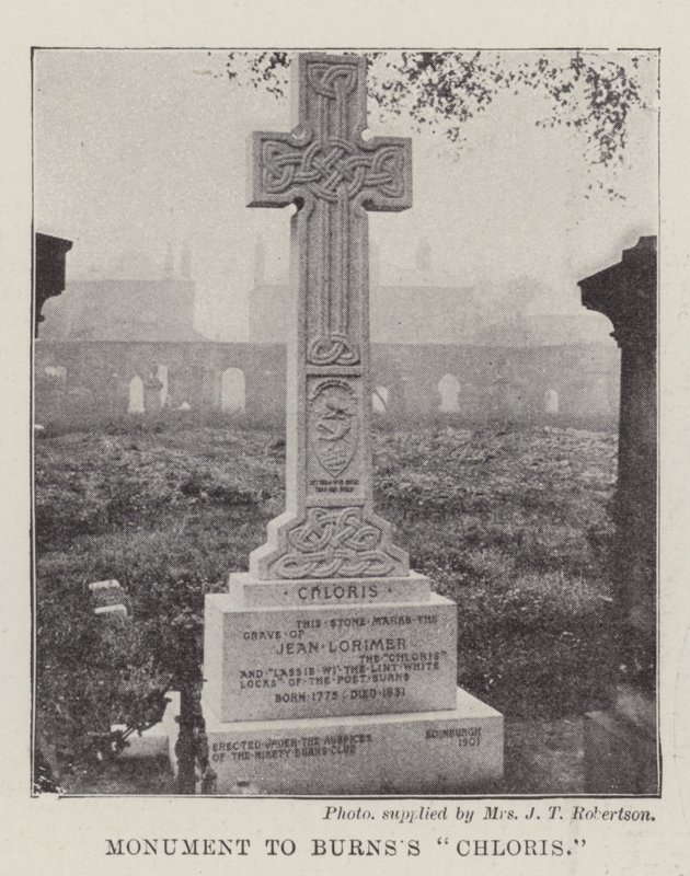 Monument till Burnss Chloris av English Photographer