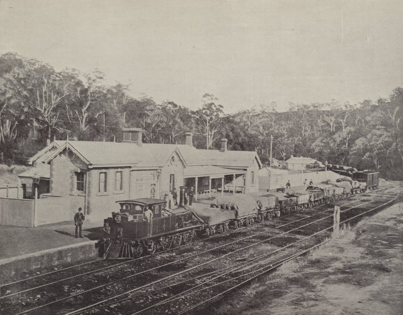 Mount Lofty Railway Station, Adelaide till Melbourne Railway av English Photographer