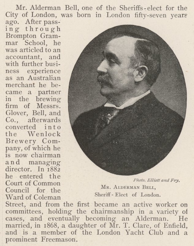 Herr Alderman Bell, tillträdande sheriff i London av English Photographer