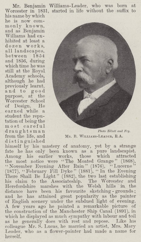 Mr B Williams-Leader, RA av English Photographer