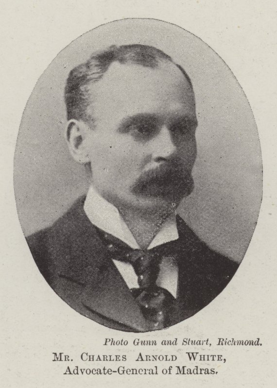 Charles Arnold White, generaladvokat i Madras av English Photographer