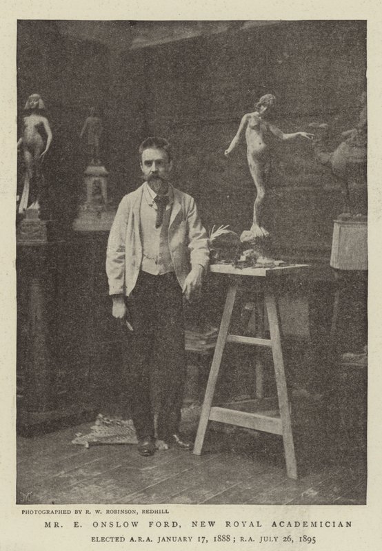 Mr E Onslow Ford, ny kunglig akademiker av English Photographer