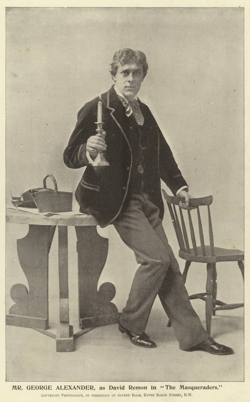Mr George Alexander, som David Remon i The Masqueraders av English Photographer