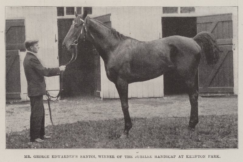 Mr George Edwardess Santoi, vinnare av Jubilee Handicap på Kempton Park av English Photographer