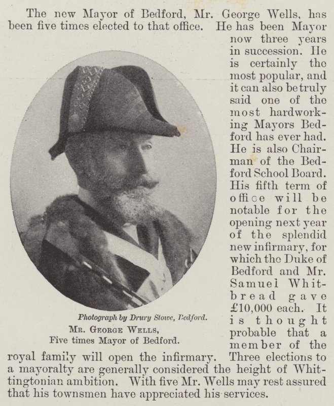 Mr George Wells, fem gånger borgmästare i Bedford av English Photographer