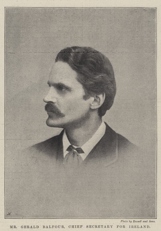 Herr Gerald Balfour, chefssekreterare för Irland av English Photographer