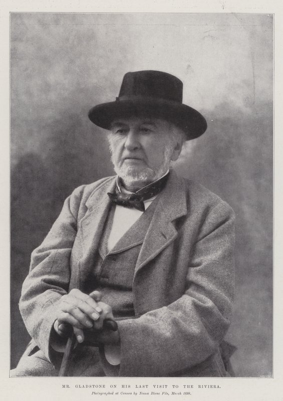 Mr Gladstone på sitt sista besök på Rivieran av English Photographer