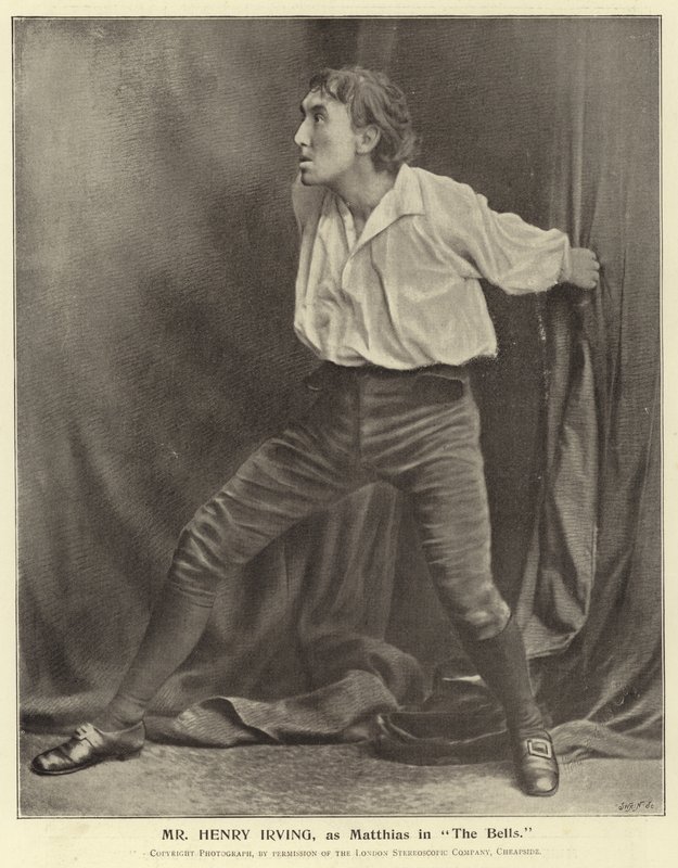 Mr Henry Irving, som Matthias i The Bells av English Photographer