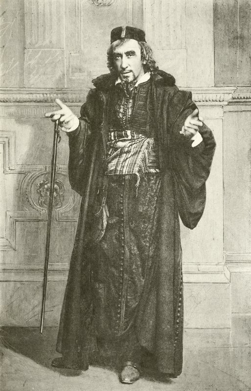 Mr Henry Irving som Shylock (djuptryck) av English Photographer