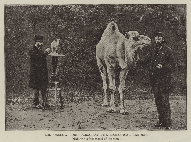 Mr Onslow Ford, ARA, vid Zoological Gardens av English Photographer