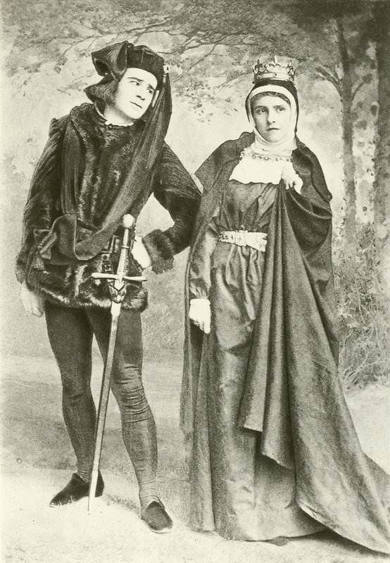 Mr R Manseld och Miss B Cameron som Richard III och Lady Anne (gravyr) av English Photographer