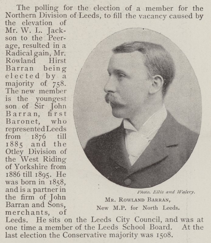 Mr Rowland Barran, ny MP för North Leeds av English Photographer