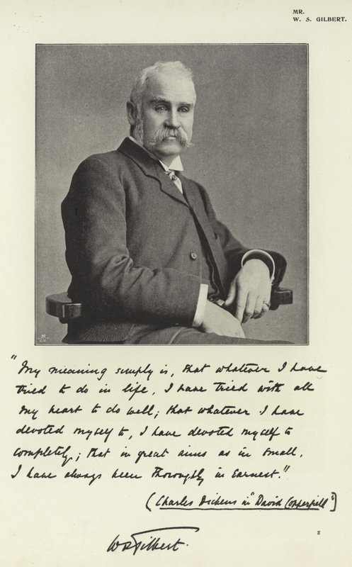 Mr W S Gilbert av English Photographer