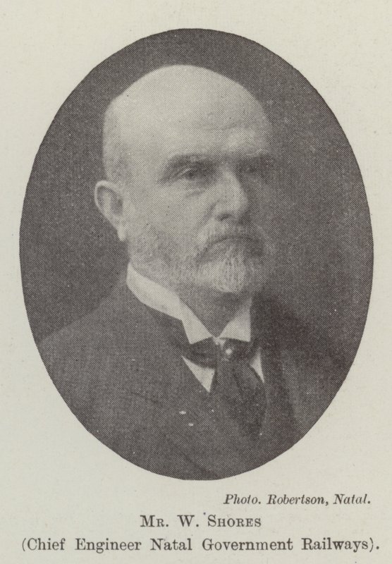 Mr W Shores, chefsingenjör Natal Government Railways av English Photographer