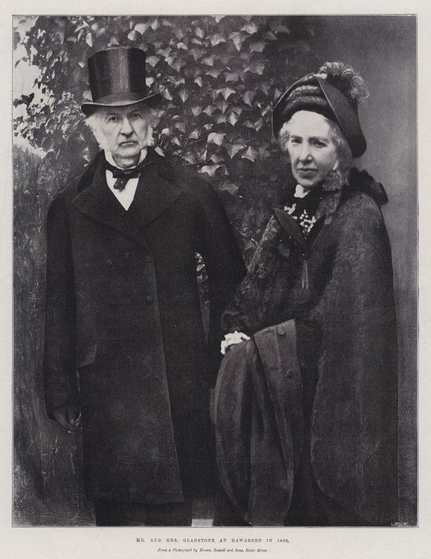 Herr och fru Gladstone i Hawarden 1895 av English Photographer