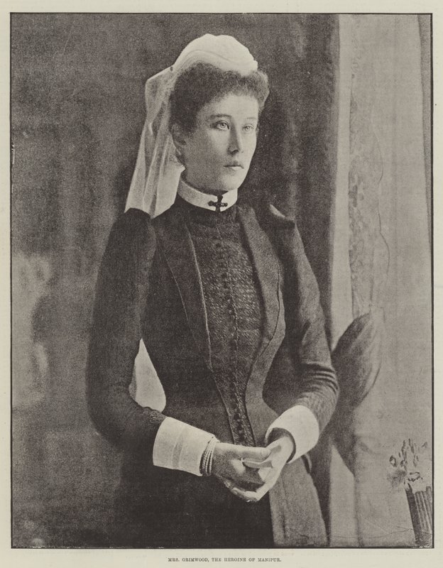 Mrs Grimwood, hjältinnan från Manipur av English Photographer