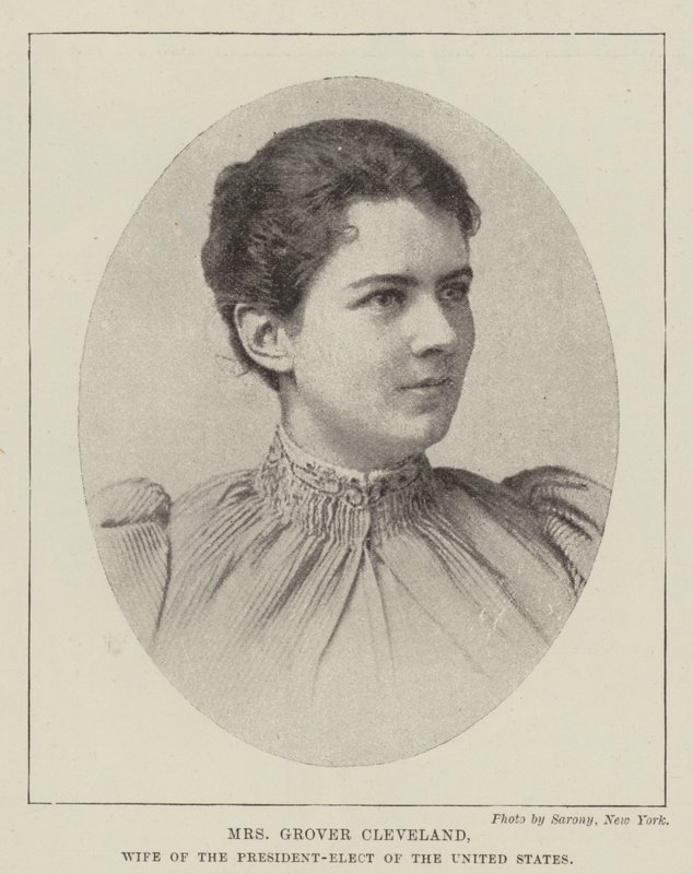 Mrs Grover Cleveland, fru till USA:s tillträdande president av English Photographer