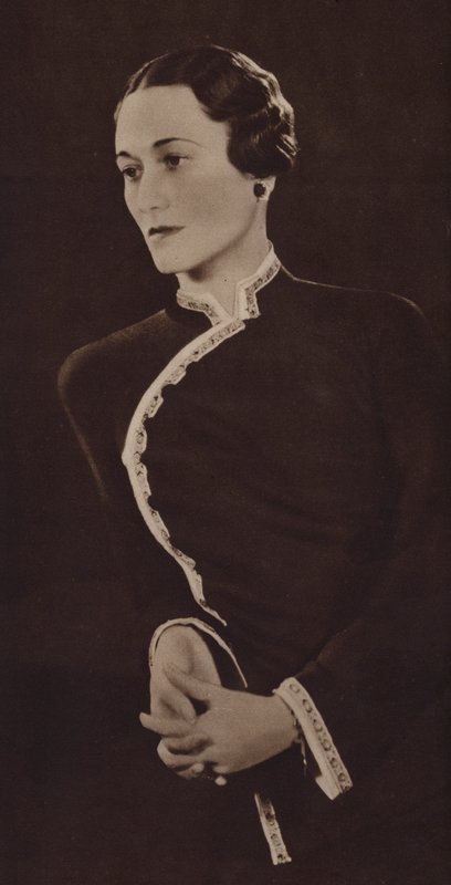 Mrs Simpson, framtida hertiginna av Windsor (s/v foto) av English Photographer