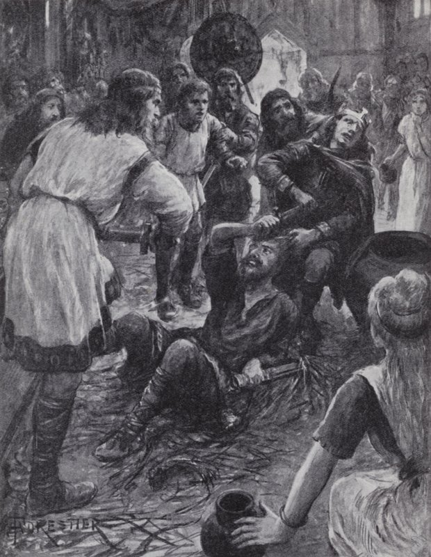 Mordet på kung Edmund I när han deltog i St Augustine