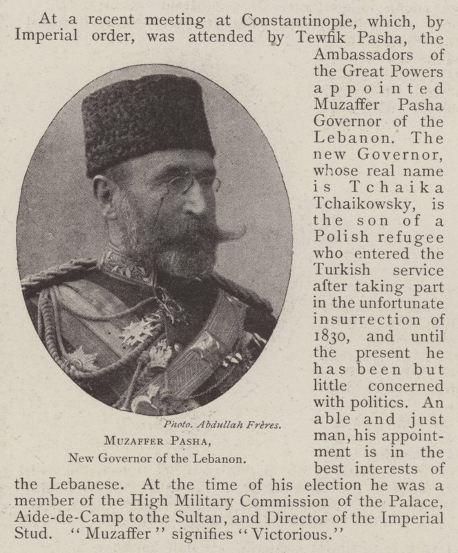 Muzaffer Pasha, ny guvernör i Libanon av English Photographer