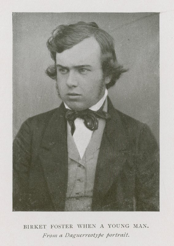 Myles Birket Foster, engelsk konstnär, som ung man (s/v foto) av English Photographer