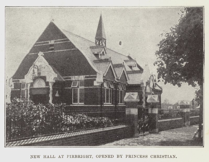 Ny hall i Pirbright, invigd av prinsessan Christian av English Photographer