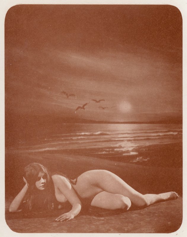 Nudistkonst: Efterglöd (svartvitt foto) av English Photographer