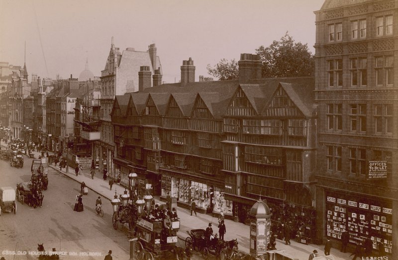 Gamla hus, Staple Inn, Holborn av English Photographer