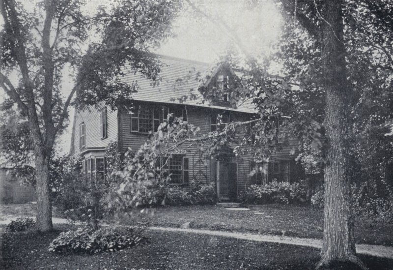 Old Manse, Salem, Massachusetts, Nathaniel Hawthornes hem (s/v foto) av English Photographer