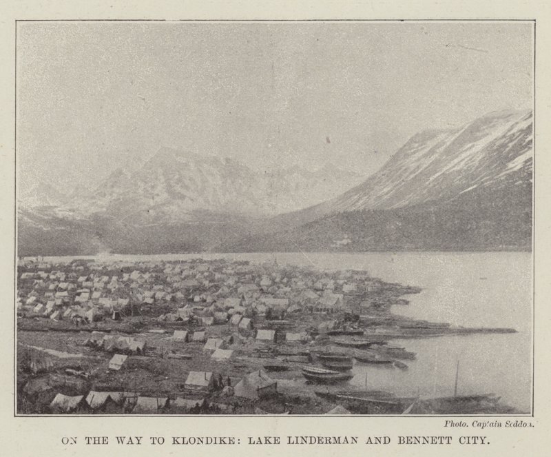 På väg till Klondike, Lake Linderman och Bennett City av English Photographer