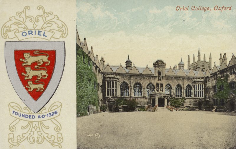 Oriel College, Oxford (färgfoto) av English Photographer