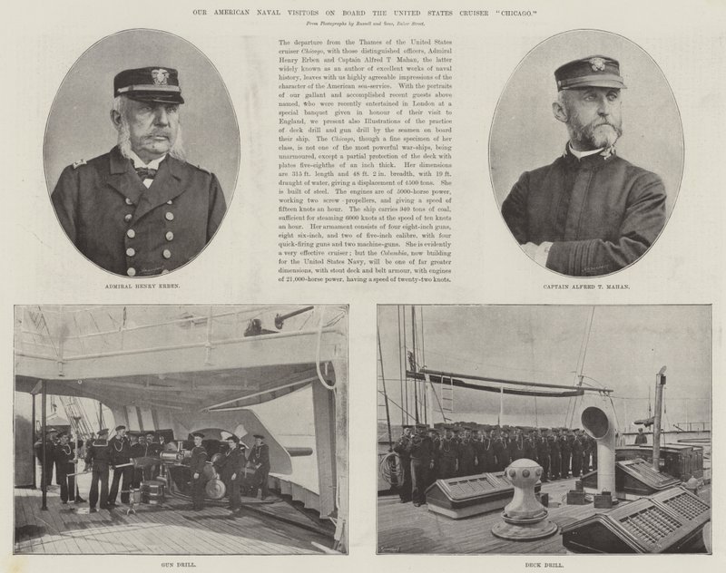 Våra amerikanska sjöbesökare ombord på United States Cruiser Chicago av English Photographer