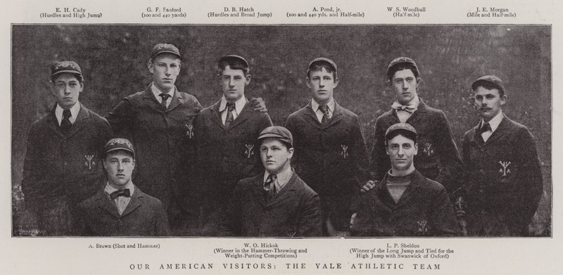 Våra amerikanska besökare, Yale Athletic Team av English Photographer