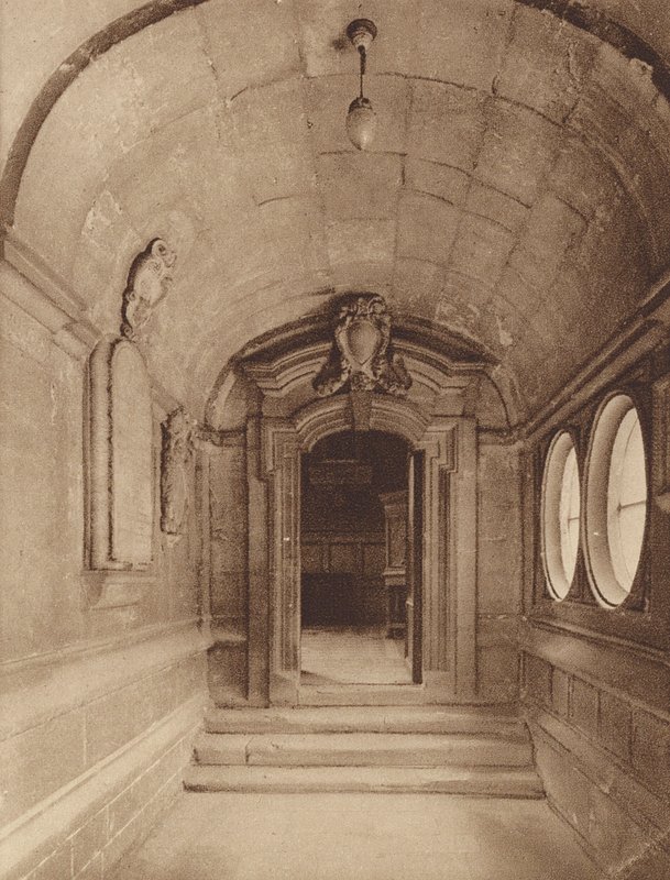Oxford: Brasenose College, ingången till The Chapel (s/v-foto) av English Photographer