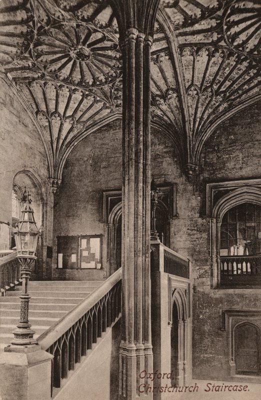 Oxford, Christchurch Staircase (s/v foto) av English Photographer