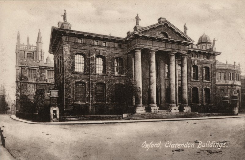 Oxford, Clarendon Buildings (s/v foto) av English Photographer