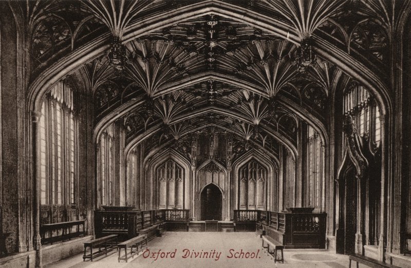 Oxford, Divinity School (s/v foto) av English Photographer