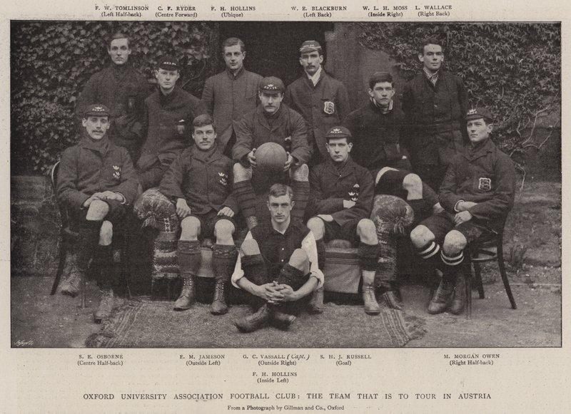 Oxford University Association Football Club, laget som ska turnera i Österrike av English Photographer