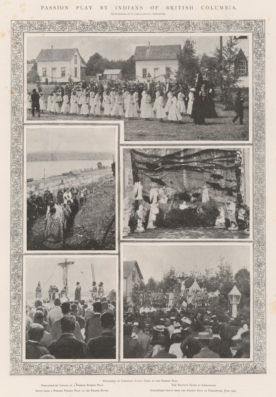 Passionsspel av Indians of British Columbia av English Photographer