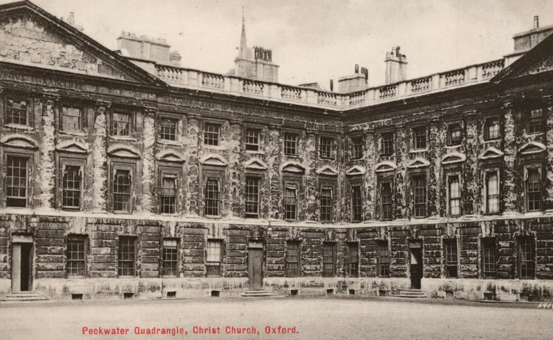 Peckwater Quadrangle, Christ Church, Oxford (s/v foto) av English Photographer