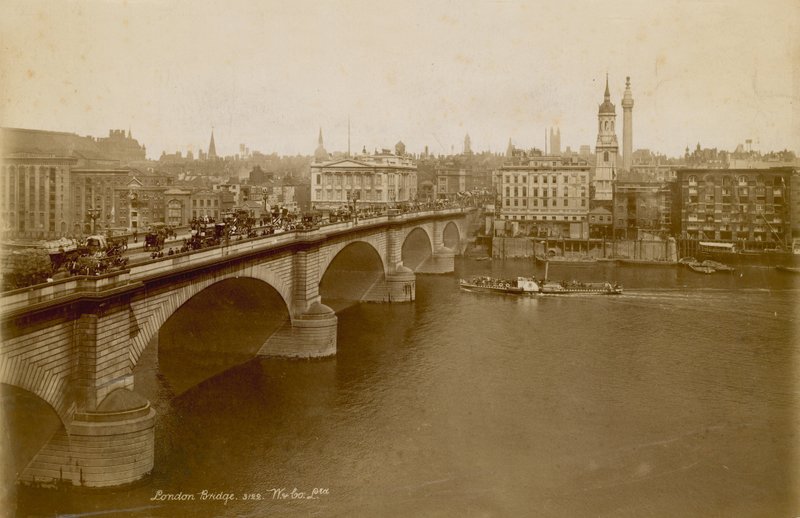 Foto av London Bridge. ca 1900 av English Photographer